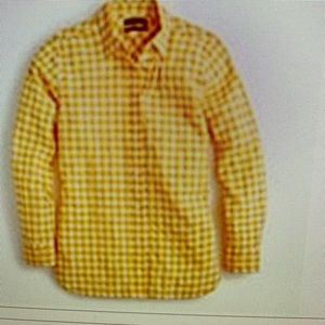 Crinkled gingham boy for shirt
